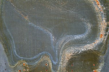 paslı, oksitlenmiş çelik levha