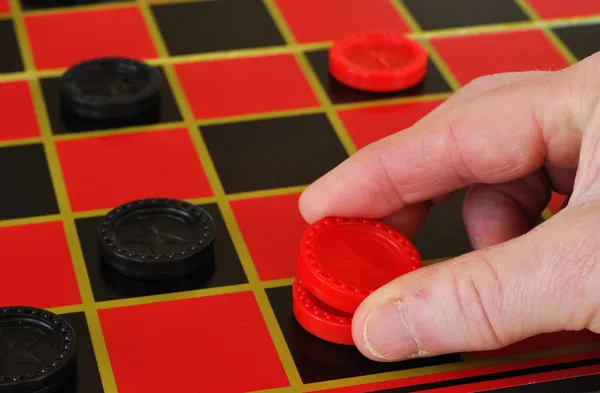 Checkers - King Me — Stock Photo, Image