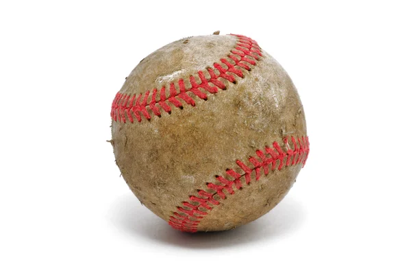 Oude, vuile honkbal — Stockfoto