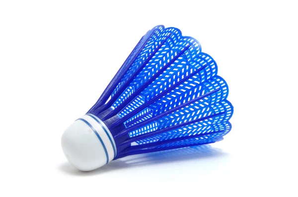 Modré Badminton kuželka (Birdie) — Stock fotografie