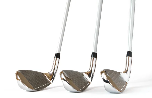 Pitching Wedge, 8 und 9 eiserne Golfschläger — Stockfoto