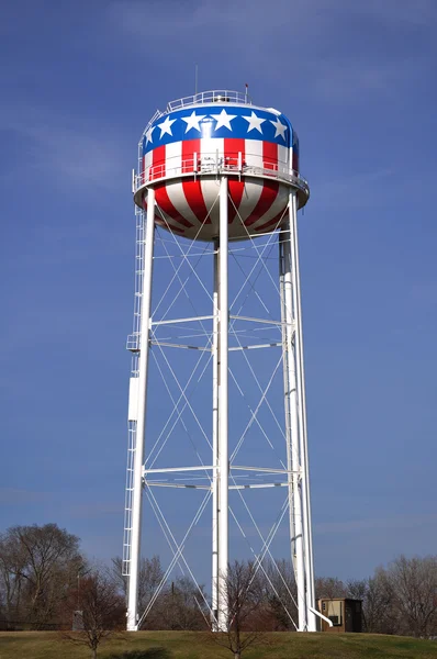 Torre de agua patriótica — Foto de Stock