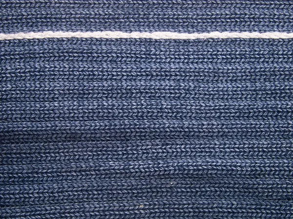 Knitted Fabric with white stitch — Stock Photo, Image