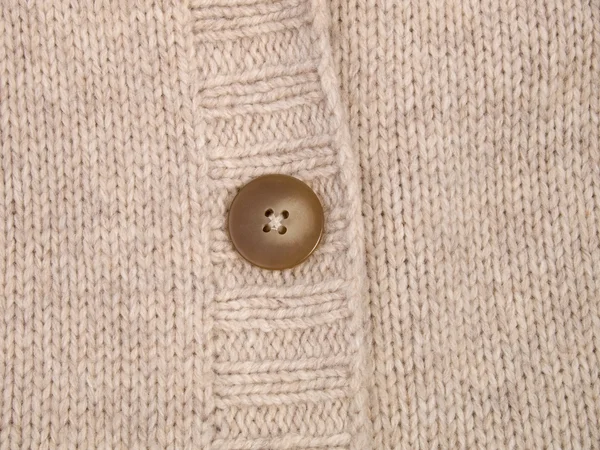 Button on knitwear — Stock Photo, Image