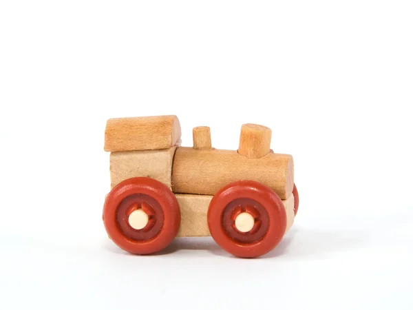 Houten speelgoed trein — Stockfoto