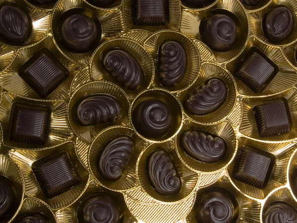 Une boîte de chocolats — Photo