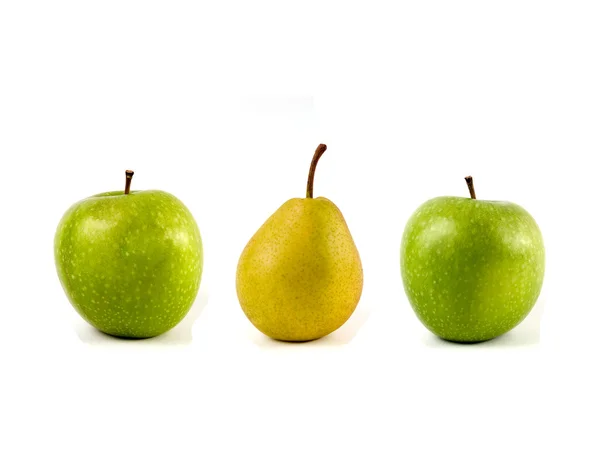 Яблука й груші — стокове фото