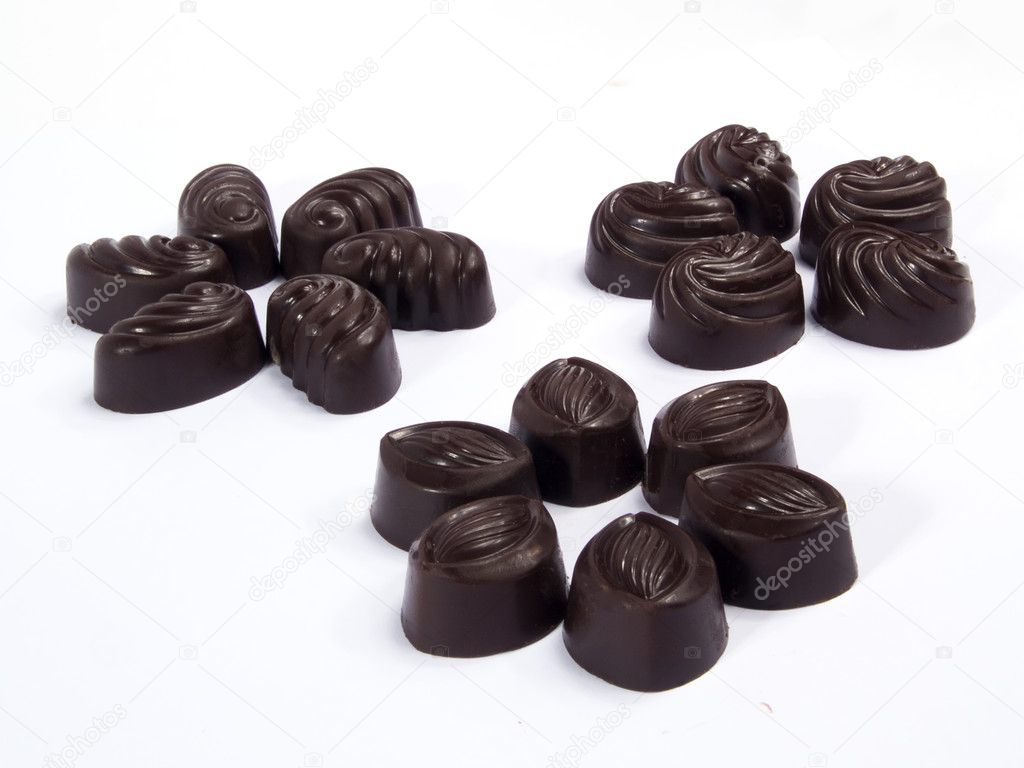 Three groups of chocolates 3