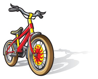 Children bicycle clipart