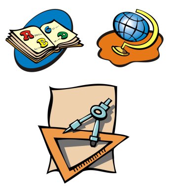 Educational objects clipart