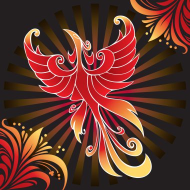 Amazing firebird clipart