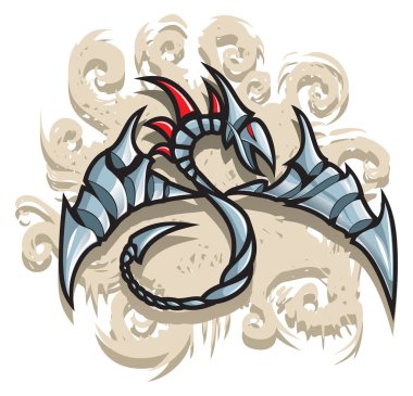 Steel dragon clipart