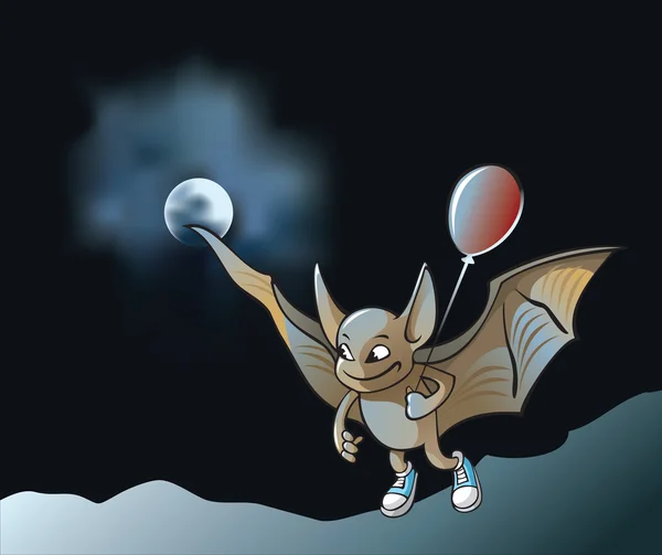 Little vampire bat — Stock Vector