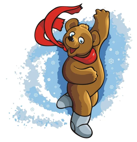 stock vector Dancing bear