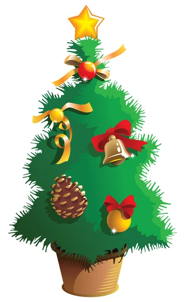 Pequena árvore de Natal — Vetor de Stock