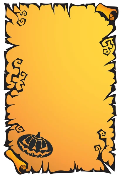 Halloween scroll background — Stock Vector