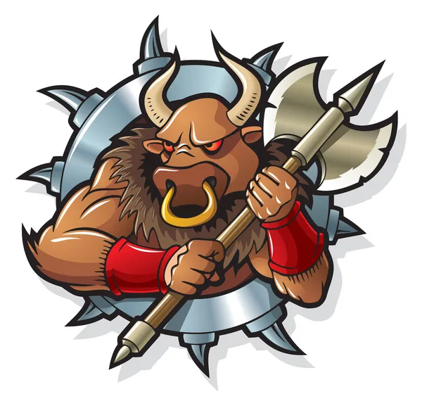 Mythen: Minotaur — Stockvector
