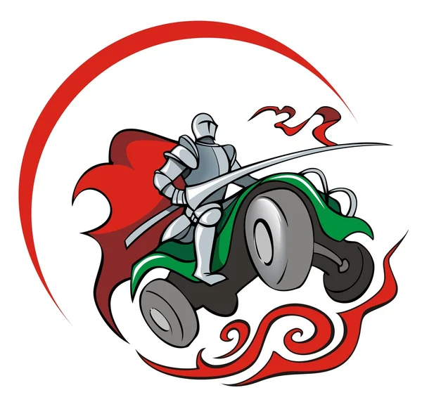 Quadrocycler 骑士 — 图库矢量图片