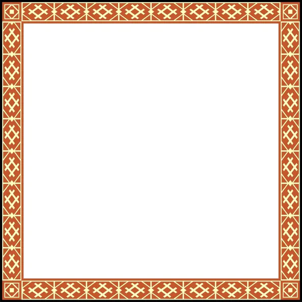 stock vector Russian ornamental frame