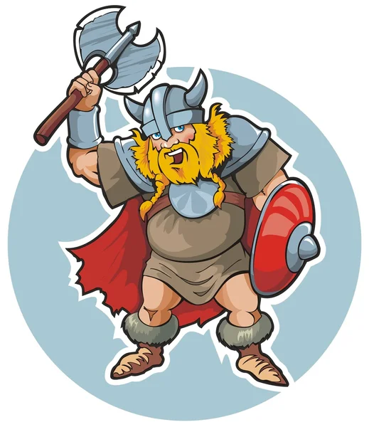 Viking - İskandinav savaşçı — Stok Vektör