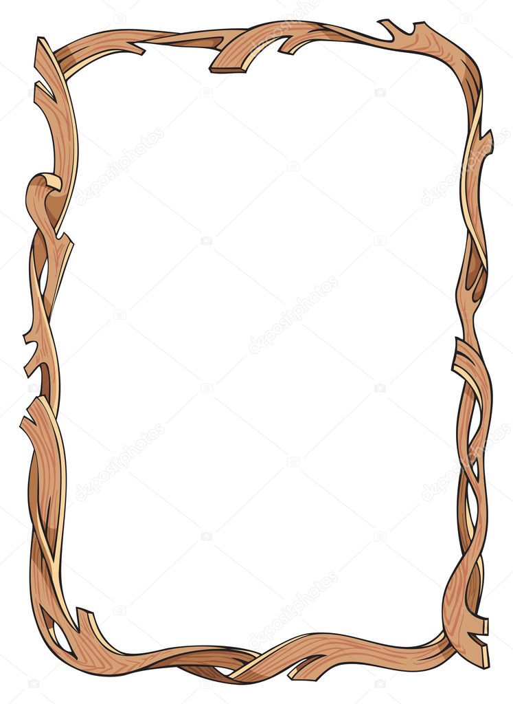 Interwoven Wooden Frame Stock Vector By ©ensiferum 2134539