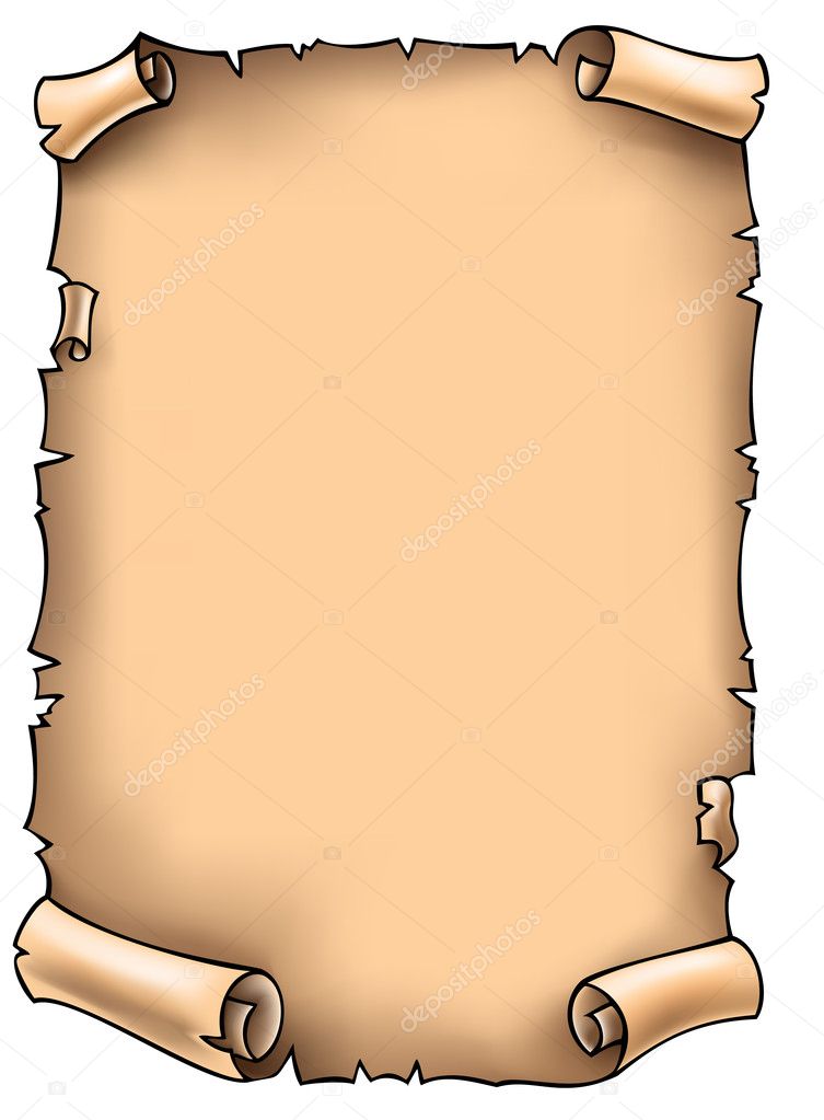 Illustration of scroll paper isolated over white background Stock Vector by  ©nael005 80079848