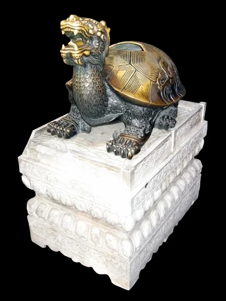 Bronzen schildpad — Stockfoto