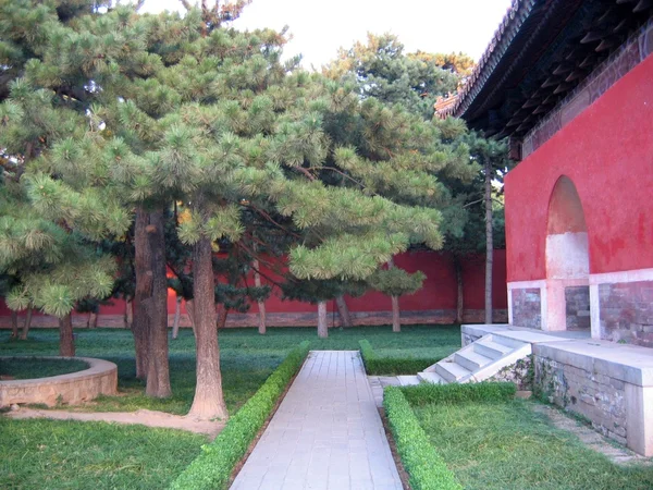 Dekoracje cichym zakątku parku chiński — Zdjęcie stockowe