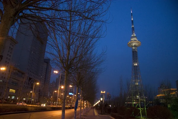Dragon Tower in Harbin at night — Stock Photo, Image