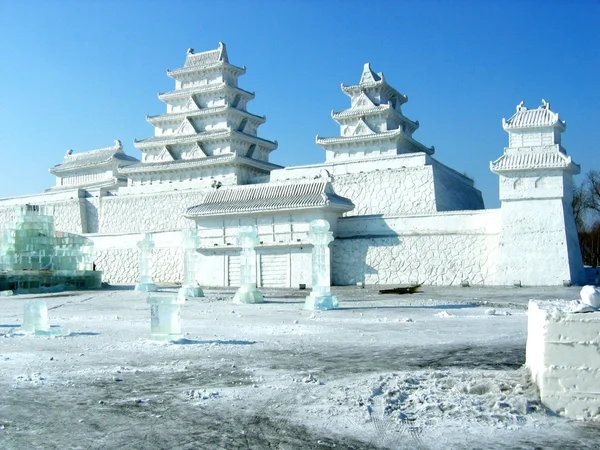 Palacio de nieve — Foto de Stock
