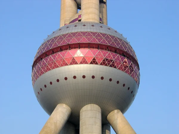 Eastern Pearl - Телебашня в Шанхае — стоковое фото
