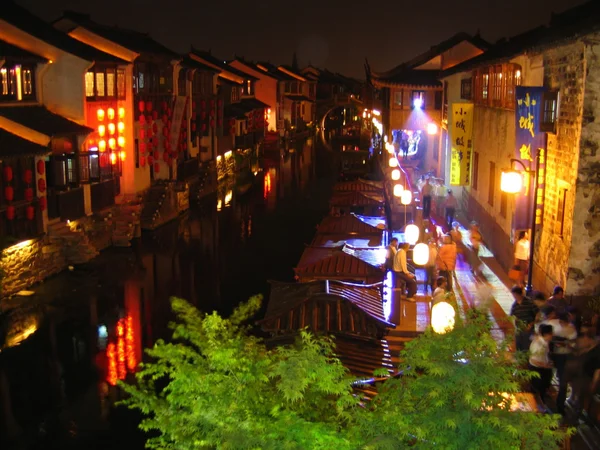 stock image Night view of Suzhou