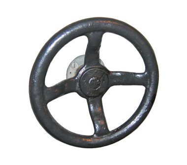 Isolated valve wheel clipart
