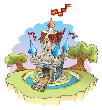 Fantasy castle clipart