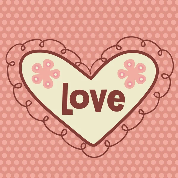Sevgililer Günü kart tasarımı — Stok Vektör
