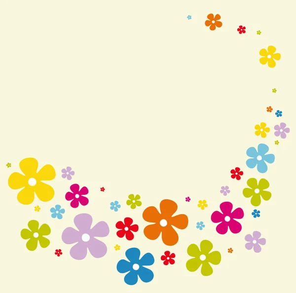 Design de cartão de flor —  Vetores de Stock