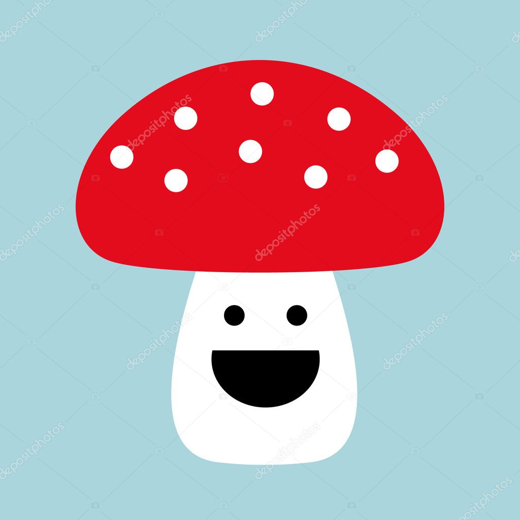 Mushroom with smile