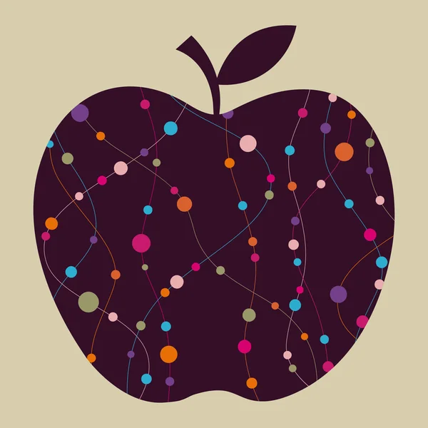 Design de maçã vetorial —  Vetores de Stock
