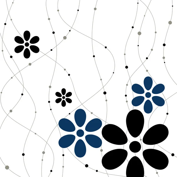 Diseño de fondo de flor vectorial — Archivo Imágenes Vectoriales