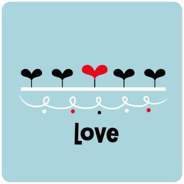 Love card design clipart