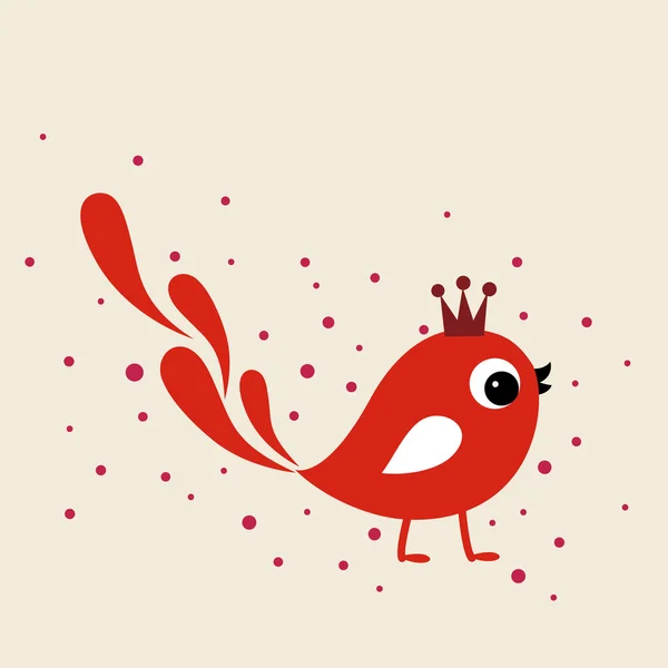Векторная милая птица — стоковый вектор