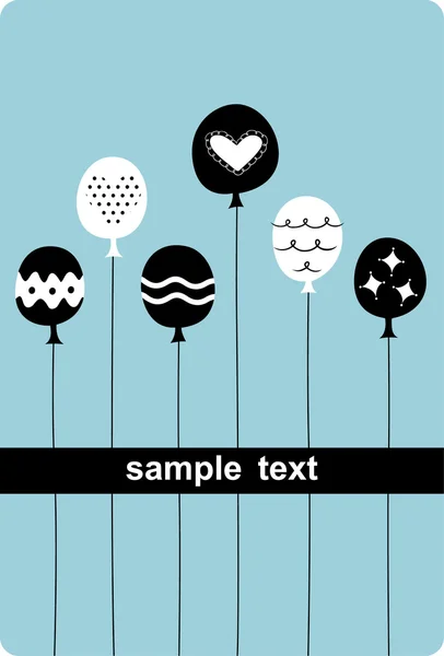 Дизайн листівки на день народження — стоковий вектор
