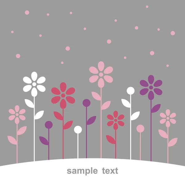 Vector floral backgrounds design — Stock Vector