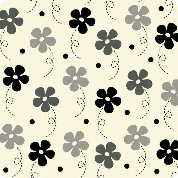 Vektör çiçek duvar kağıdı tasarımı — Stok Vektör