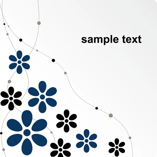 Vector flower wallpaper design — Stock Vector