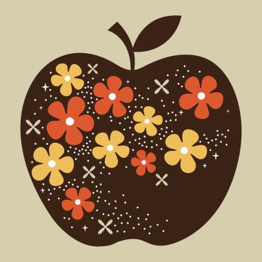 Vector apple design clipart