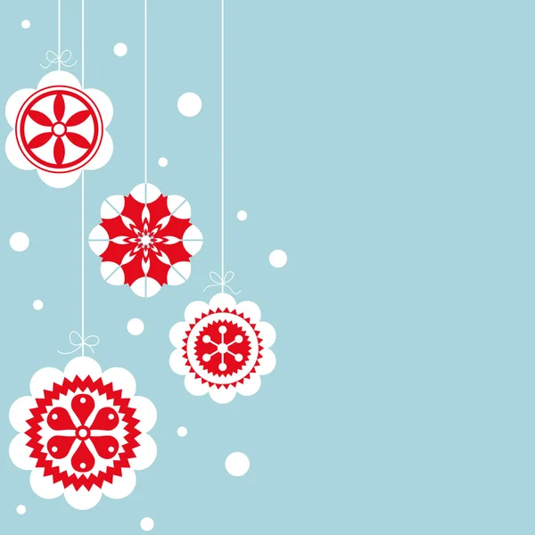 Boule de Noël fond design — Image vectorielle