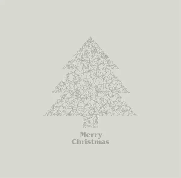 ベクトルのクリスマス ツリーの背景色 — ストックベクタ