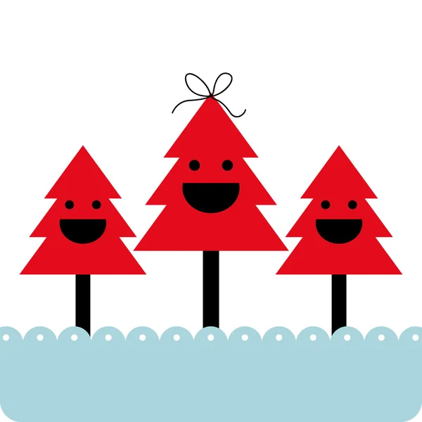 矢量圣诞节树背景 — 图库矢量图片