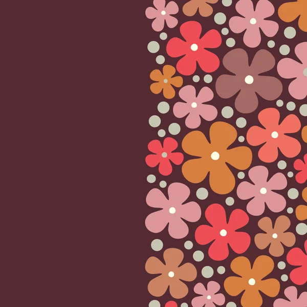 Çiçek kartı tasarımı — Stok Vektör
